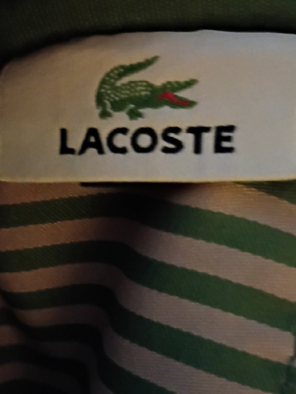 Lacoste White Pique Crossbody Pouch - Picture 2 of 11